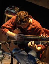 Justin King and his double-neck